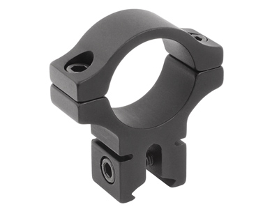 BKL Single 1" Ring, 3/8" or 11mm Dovetail, 0.60" Long, Black