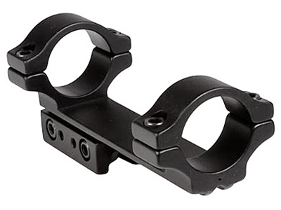 BKL 1-Pc Mount, 4" Long, 1" Rings, 3/8" or 11mm Dovetail, Matte Black