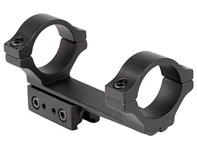 BKL 1-Pc Mount, 30mm Rings, 3/8" or 11mm Dovetail, 4" Long, Offset, Matte Black