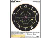 Champion VisiColor High-Visibility Paper Targets, Dartboard - 10pk