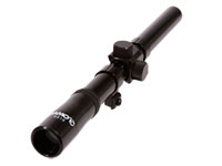 Gamo 4x15 Rifle Scope, 30/30 TV Reticle, .75" Tube, 3/8" Rings