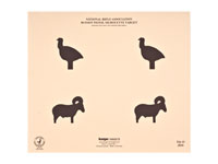 Kruger NRA 50-ft Pistol Silhouette Target, Turkey & Ram, 12"x10.5", 100ct