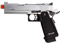 WE Hi-Capa 5.1 Dragon Type A Silver Metal Pistol