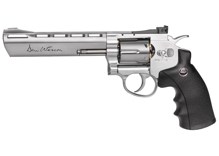 Dan Wesson 6" CO2 Pellet Revolver, Silver