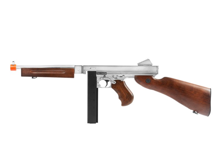 King Arms Limited Edition Thompson M1A1 Real Silver Plating, Full Metal Rea...