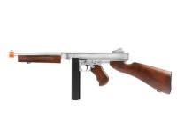 King Arms Thompson M1A1 AEG Airsoft SMG, Silver