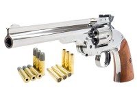 Schofield No. 3 Nickel Dual Ammo CO2 BB Gun Kit, Full Metal