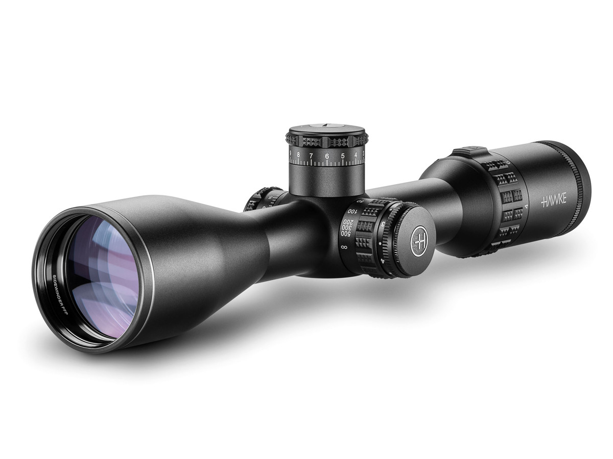 Hawke Sidewinder 30 FFP 4-16x50, Illuminated MOA Reticle, 30mm Tube