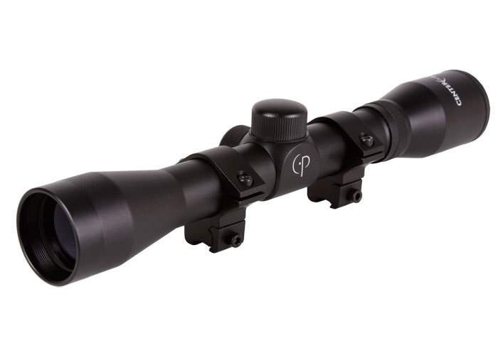 CenterPoint AR22 Series 4x32 Duplex Reticle Rifle Scope, 3/8" Rings