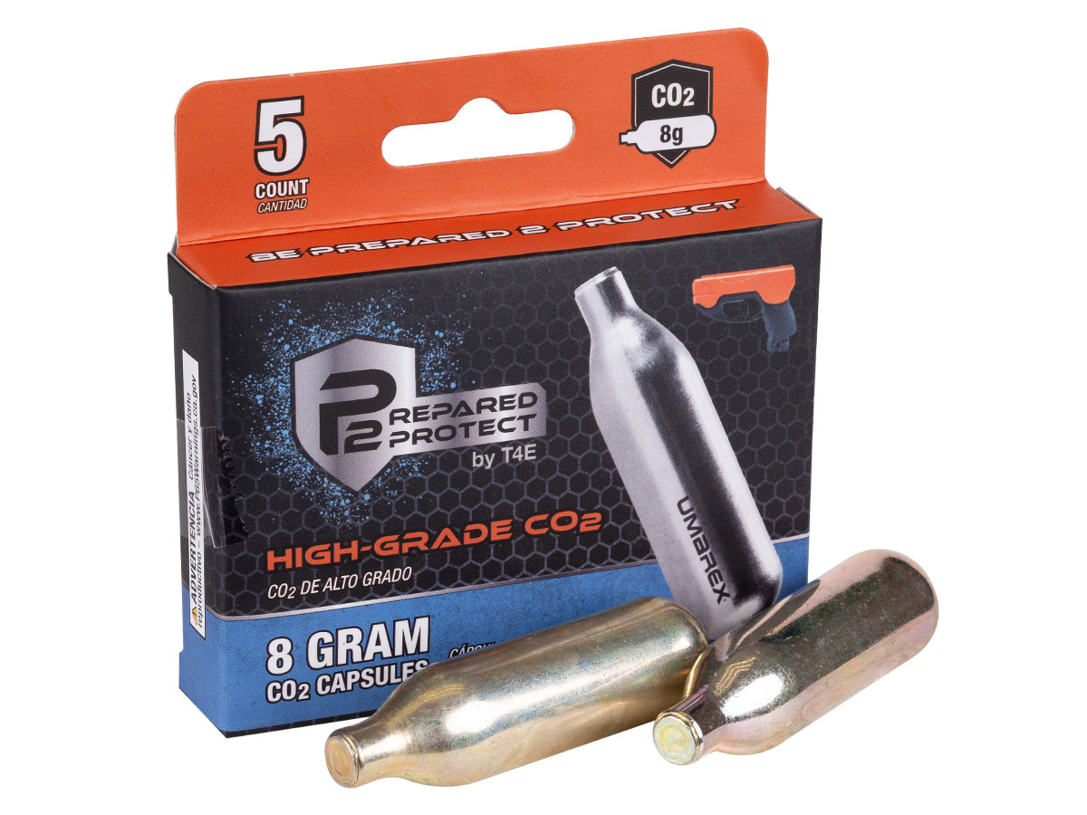 P2P 8 gram CO2 Cartridges, 5ct