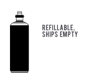 CO2 Tank, 12-oz., Refillable, Ships Empty