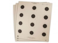 National Target Air Rifle Target, 12 Bullseye, 100 ct