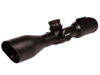 Leapers UTG 3-12x44 AO Rifle Scope, EZ-TAP, Ill. Mil-Dot Reticle, 1/4 MOA, 30mm Tube, Weaver Rings