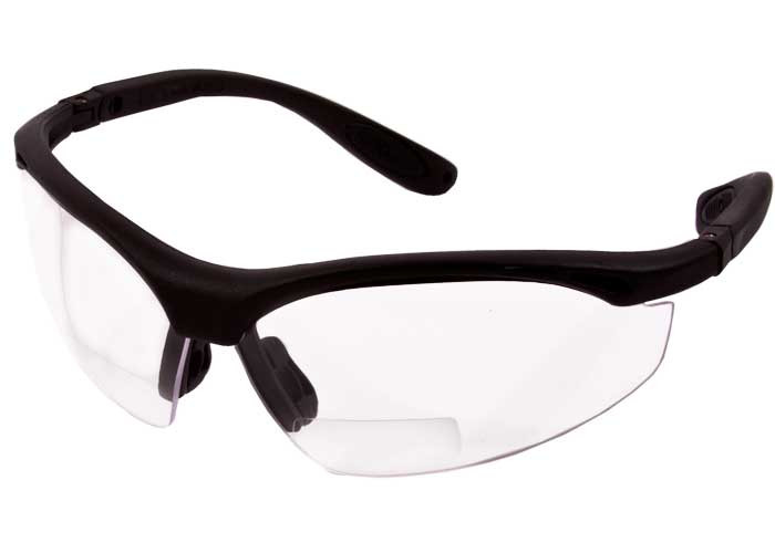 Radians Pro RX 2.0  Bi-Focal Shooting Glasses, Clear Lenses, Adj. Temples