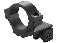 BKL Single 30mm Single Strap Offset Ring, 3/8" or 11mm Dovetail, .60" Long, Medium, Black