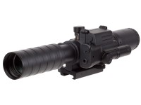 Spartan 3-9x32 Variable Rifle Scope With Integrated Tactical Laser And Rail Mount