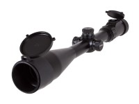 UTG 8-32x56 AO Rifle Scope, EZ-TAP, Ill. G4 Dot Reticle, 1/8 MOA, 30mm Tube, Max Strength Twist Lock Picatinny/Weaver Rings