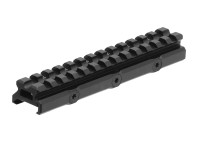 UTG Super Slim 20 MOA Elevated Picatinny Mount, 13 Slots, 0.55" High