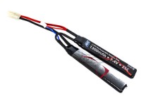 ASG 7.4v 1300mAh 2s 20C LiPO Split Battery