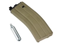 WE MIL4 / MK15  30rd Tan CO2 Airsoft Magazine,