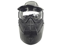 Jag Bravo Airsoft Full Face Mask with Poly Lens, Black