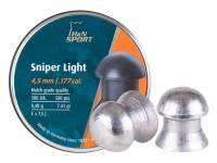 H&N Sniper Light Pellets, .177 Cal, 7.40 Grains, Domed, 500ct