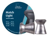 H&N Match Light .177 Cal, 7.87 Grains, 4.49mm, Wadcutter, 500ct