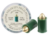 Hyper-Velocity Field Pellets, Type 1 for Standard Guns, .22 Cal, 10.8 Grains, Pointed, Lead-Free, 100ct