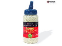 Crosman 6mm plastic airsoft BBs, 0.12g, 2,000 rds, glow in the dark