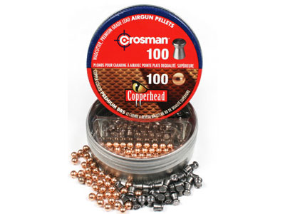 Crosman Dual Ammo, 100 Copperhead Steel BBs, 100 Wadcutter Pellets, 200ct