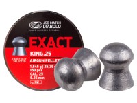 JSB Match Diabolo Exact King .25 Cal, 25.4 Grains, Domed, 150ct