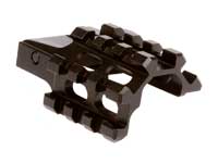 UTG Weaver/Picatinny Quad Rail, 3 Slot Angle Mount, Integral Quick-Detach Lever Lock System