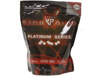 King Arms 6mm Platinum Series BBs, 0.25g, 4,000 rds, black